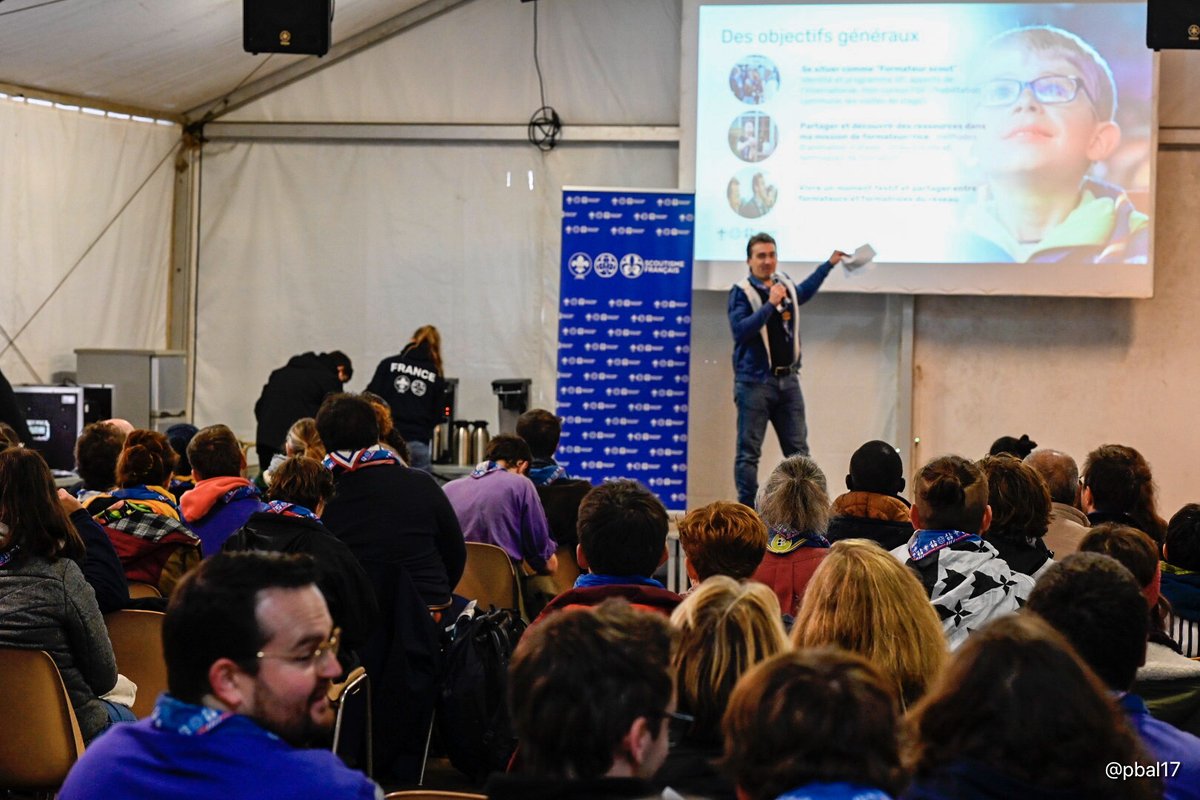 🎉 ÉVÉNEMENT 🎉 Aujourd'hui débute les Assises de la Formation de la Fédération du Scoutisme Français à #Jambville ! Plus de 150 participants et participantes pour partager et échanger ! 
<a href="/EEUdF/">Éclaireuses et Éclaireurs Unionistes de France</a> <a href="/EEDF_officiel/">Éclaireuses Éclaireurs de France</a> @EDLN_officiel <a href="/EEIF_officiel/">Eclaireuses et Eclaireurs Israélites de France</a>
<a href="/NourSmf/">Nour Eddin</a> @sgdf #SMF