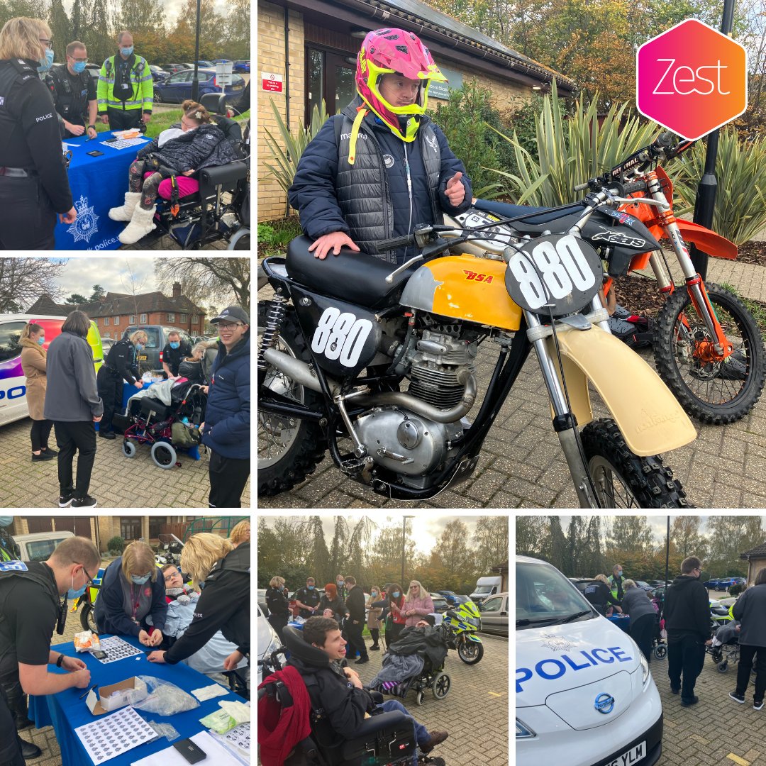 StElizabethHosp's tweet photo. Thank you to @SuffolkPolice who visited our Zest young adults, last week, to showcase a range of vehicles and police themed activities for us to enjoy.
#WeAreZest #Hospice #Charity https://t.co/JzoLBppzgL