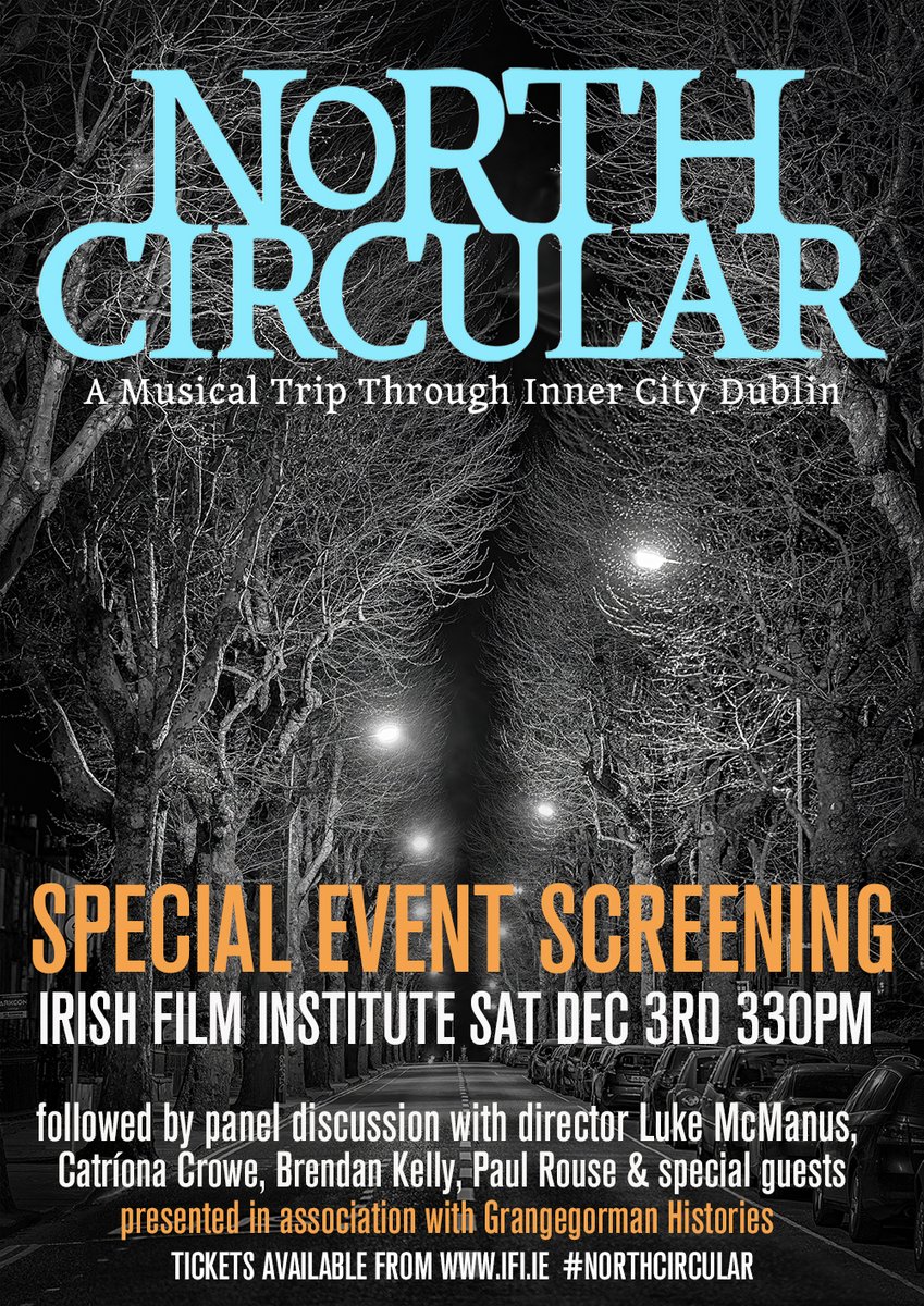 Special screening of @lukemcmanus's film 'North Circular' taking place in @IFI_Dub followed by a panel discussion presented in association with #GrangegormanHistories @GrangegormanDev @northcircular_
📅 Sat, 3 Dec. at 3.30 pm
🎟️ Find out more bit.ly/3V4INp4