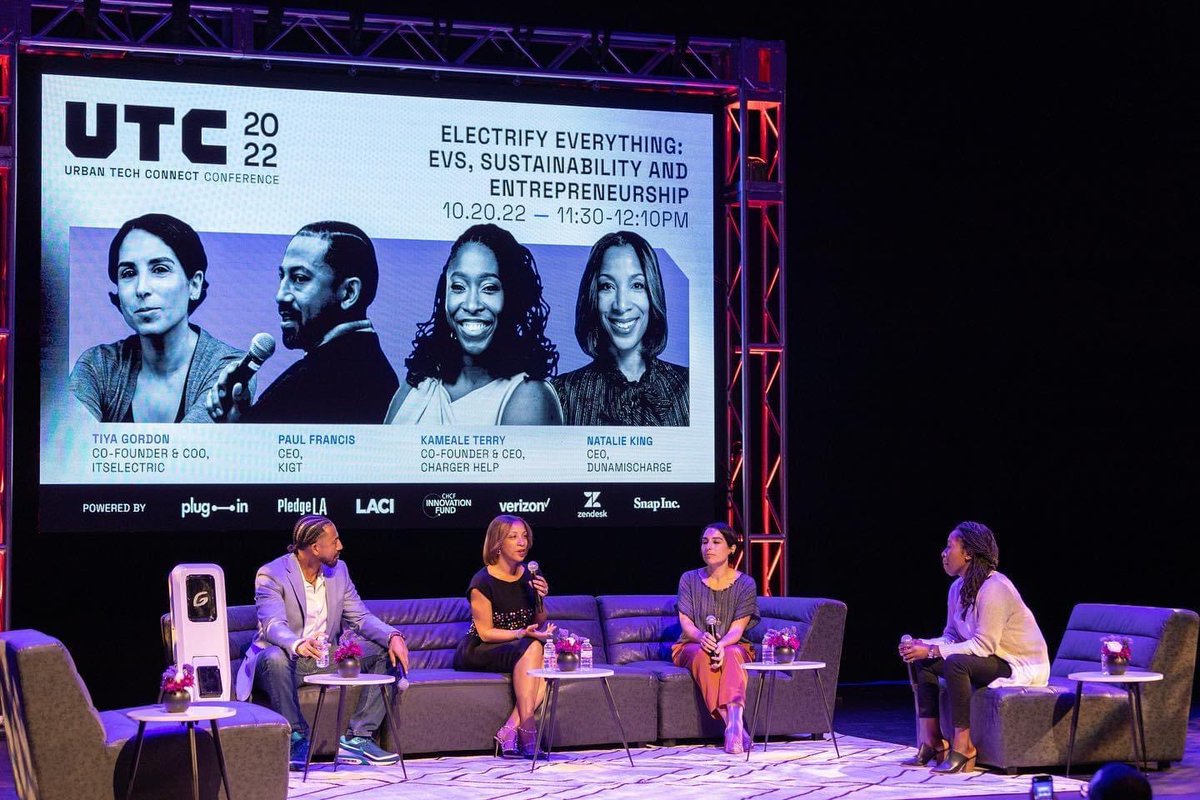 TreaDayMPR's tweet photo. A VERY special congrats and HAPPY BIRTHDAY🎂to our #awesome client @nataliekingesq! Natalie excelled at Urban Tech Connect 2022! The @dunamischarge #founder and #CEO shared the stage with other #brilliant #diverse #traiblazers in #EV Charger manufacturing! #Dunamis #evcharging https://t.co/AToQ5FnJf5