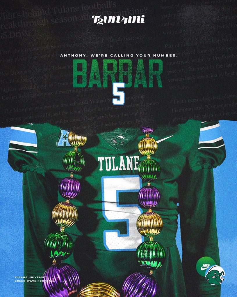 Thank you <a href="/j_mitch38/">Jamar Mitchell</a> and <a href="/GreenWaveFB/">Tulane Football</a> for the call! I appreciate it and look forward to continuing the conversation. <a href="/CoachWEFritz/">Coach Willie Fritz</a> <a href="/wesley_fritz/">Wes Fritz</a> <a href="/Tulane/">Tulane University</a> <a href="/TulaneAthletics/">Tulane Green Wave</a> @TUFBRecruits <a href="/WALionsFB/">Westminster Academy Football</a> 
#RollWave | #NOLABuilt | #T2UN4MI