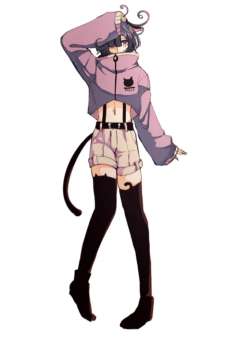 ぱっきりした塗りにしてみた 