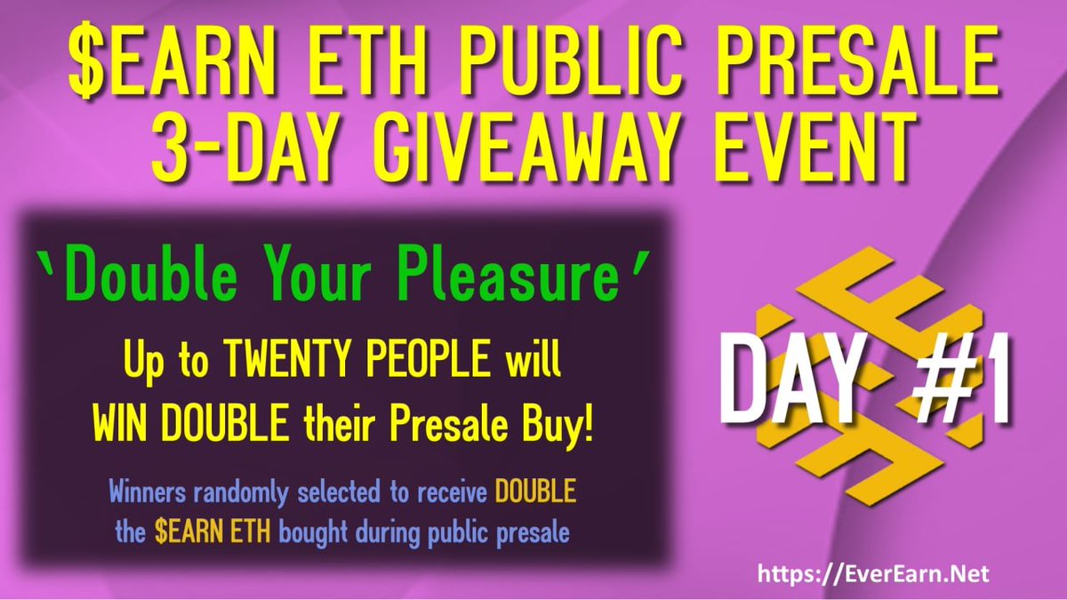 ⚡️$EARN #ETH UniCrypt Public Presale⚡️ 🚀END MONDAY! buff.ly/3AqCjZX🚀 ⚡️FULL Team KYC - Audited⚡️ 💡Up to $40,000 TO BE WON - Open to PRESALE BUYERS ONLY - DAY#1 Promotion Release - more to come!💡 😍#EARN 11% USDC #passiveincome rewards!😍 @WhaleCoinTalk