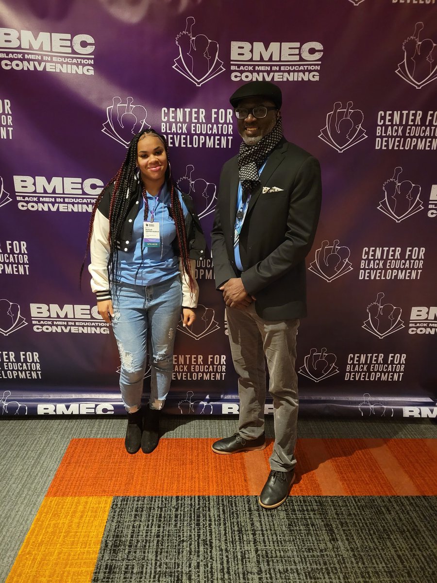 So proud to share the stage with <a href="/USchoolPhilly/">The U School</a> Fintern, Raniyah at #BMEC2022  conference . #sidehustleforsocialgood. cc: <a href="/CenterBlackEd/">Center for Black Educator Development</a>