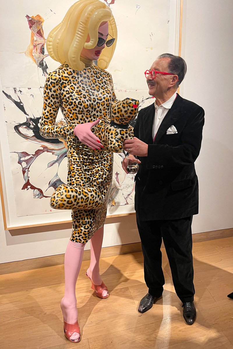 Pandemonia's tweet photo. 🐼 with Mr Chow at the opening of his major solo show at waddingtons.
#pandemonia #michaelchow https://t.co/P1QMi1DGy1