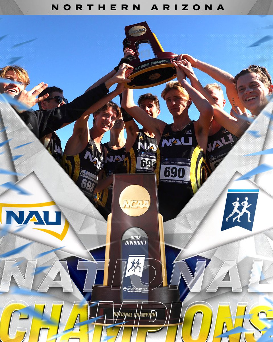 NCAA Track & Field (@ncaatrackfield) on Twitter photo CROWN THEM!π NORTHERN ARIZONA EARNS ITS THIRD STRAIGHT CHAMPIONSHIP!
Congratulations to <a href="/NAUTrackFieldXC/">NAU Track & Field/XC</a> for winning the 2022 DI Menβs Cross Country team National Championship! π
#NCAAXC CROWN THEM!π NORTHERN ARIZONA EARNS ITS THIRD STRAIGHT CHAMPIONSHIP!
Congratulations to <a href="/NAUTrackFieldXC/">NAU Track & Field/XC</a> for winning the 2022 DI Menβs Cross Country team National Championship! π
#NCAAXC