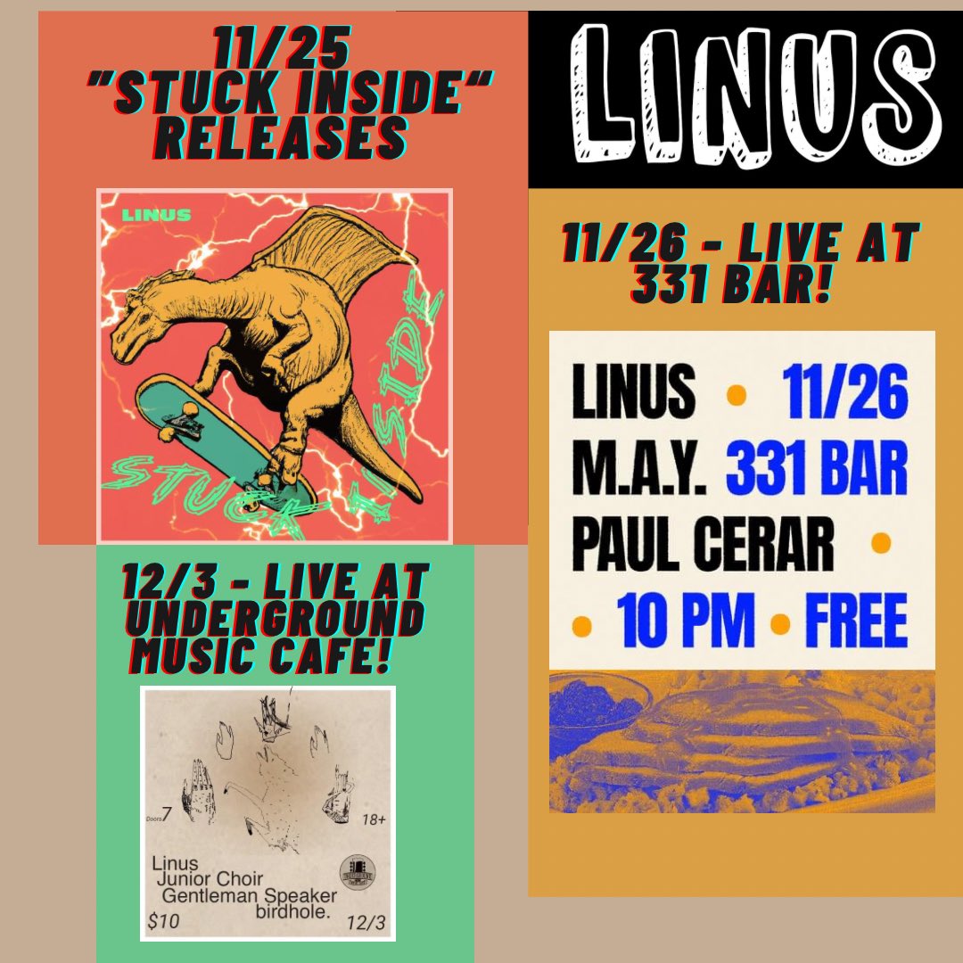 NEW song next fri. SHOW next sat. SHOW #2 next next Saturday.