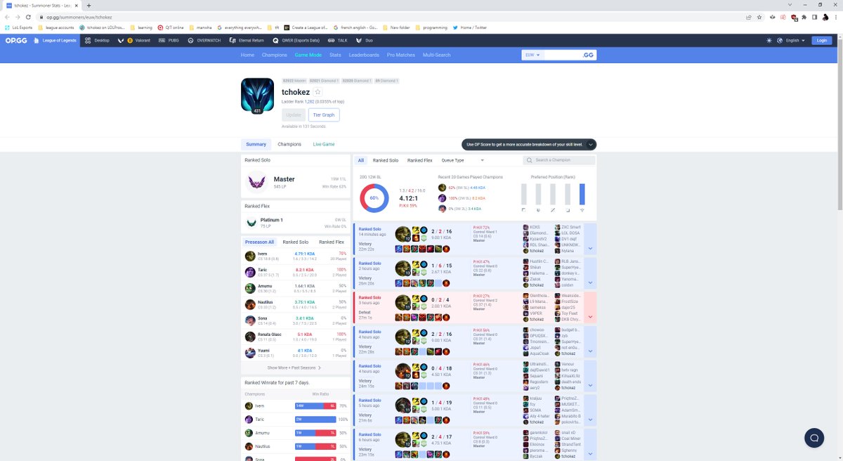 The offseason ladder aint safe.
I created another monster.
And personally I believe this is my greatest strength compared to other EUW supports.
Ap maokai
Hob tk
Orn support
Trundle support (before meta)
Wukong support (briefly)
And now ivern support added to the list