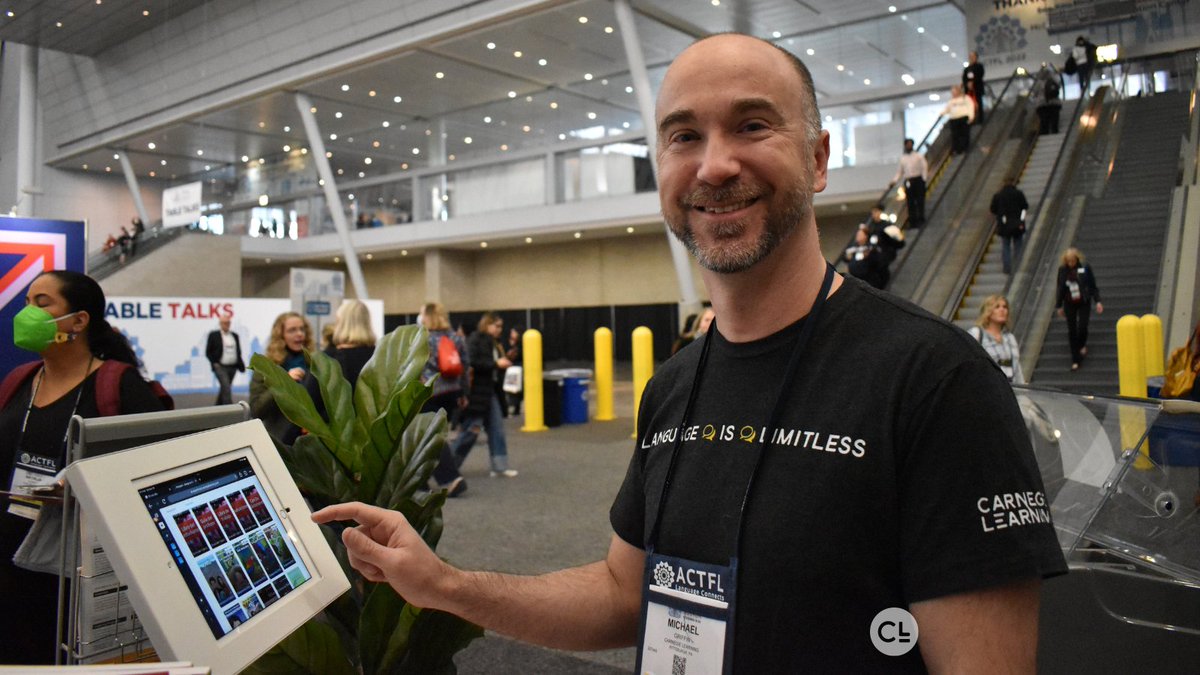 carnegielearn's tweet image. We can&apos;t get enough of hearing conversations in Spanish, French, Chinese, German, Italian, Arabic, Japanese, and more throughout #ACTFL22! 🧡 #LanguageIsLimitless @ACTFL