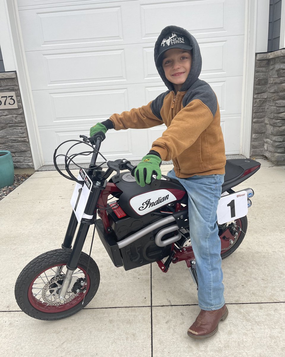 So fun to deliver the winning families their <a href="/indianmotocycle/">Indian Motorcycle</a> eFTR minis. Thank you to our friends at <a href="/PolarisInc/">Polaris Inc.</a> for their support. 

#indianmotorcycle 
#indianmotocycles 
#eftrmini #eftrjunior