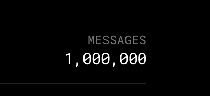 Was just talking to @ryanzarick and @_isaacnotnewton this week about how when they asked me during launch what the first/what's next and I said 1M messages it felt so far away. Nobody thought we'd hit it within the first 7 months .