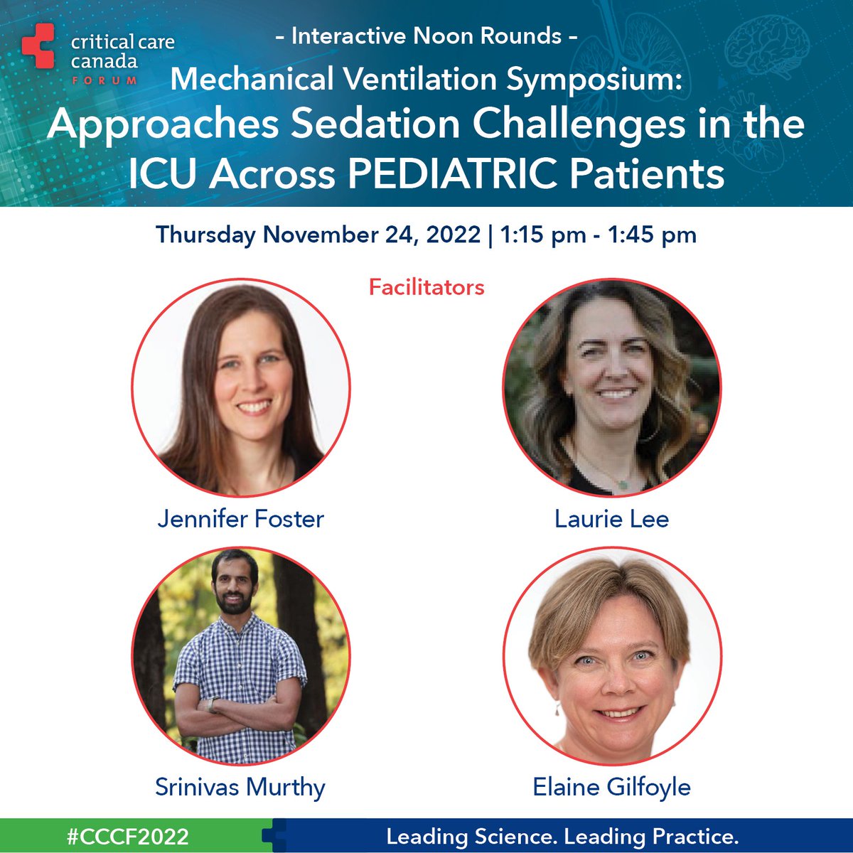 Don't miss the Mechanical Ventilation Symposium sessions at #CCCF2022 1 of 2...<a href="/respresource/">Thomas Piraino</a> <a href="/tompiraino/">Tom Piraino</a> <a href="/irene_telias/">Dr. Irene Telias</a> <a href="/DrDaleNeedham/">Dale Needham, MD, PhD</a> <a href="/lisa_burry/">Lisa Burry</a> <a href="/srinmurthy99/">Srinivas Murthy, MD, MHSc</a>