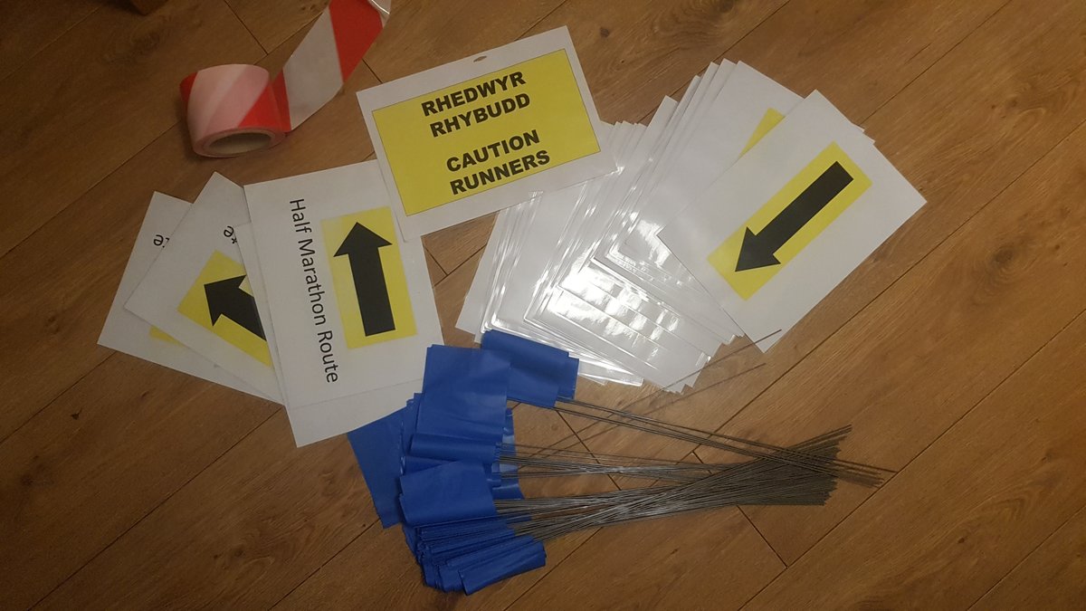 hundreds of arrows, hundreds of flags, and some amazing volunteers. Very exciting and real now, as we prepare for marking out the route for next week ridgerunners.co.uk/machen-races