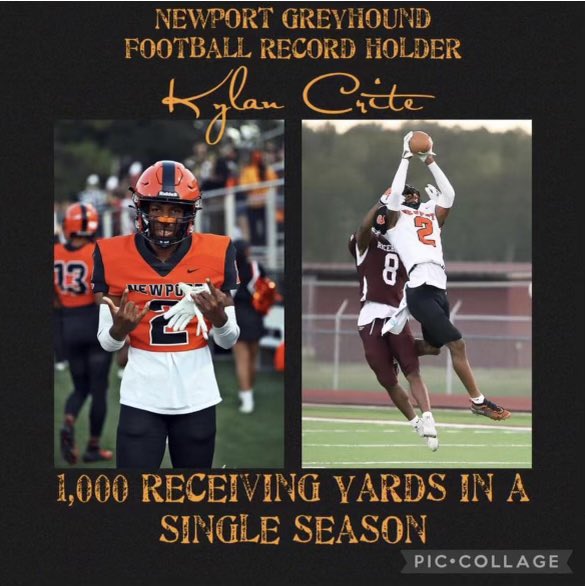 Congratulations Kylan Crite!!!
1,000 yards receiving!!!! #RecordHolder #ProudHound #GoHounds