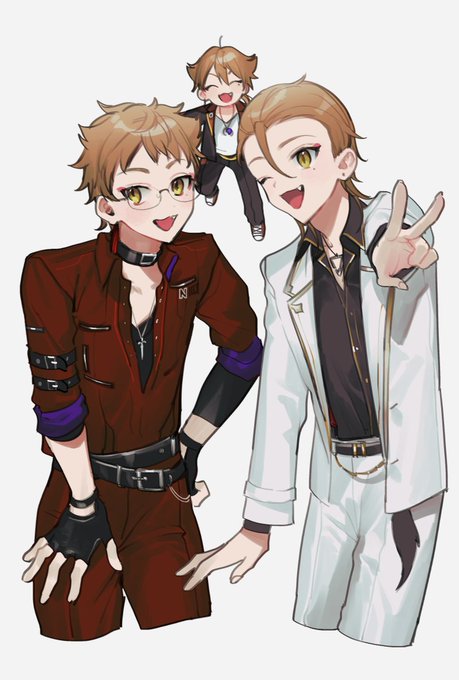 ライダースで隠れて見えないところも描いてたのでおまけ 見えないのは確定だったので結構適当だけど… ディスコの顔と首から下を別で作って間にライダースを挟んでいました 