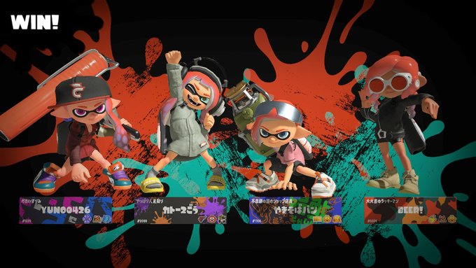 やべぇ!w野良なのに味方と心が通じて5連勝したw「今、俺、ヤグラ乗ってるけど、前に出たいな」と思ったタイミングでエクスの人が乗ってくれたりとチームワーク完璧だったwありがとうwできれば今日はお前らとずっとやりたかったw #スプラトゥーン3 #Splatoon3 #NintendoSwitch 