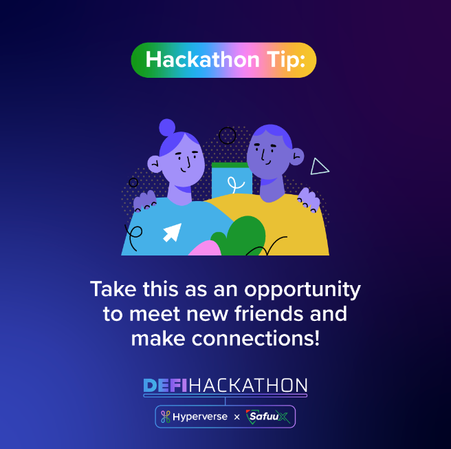 decentology's tweet photo. You're not doing it right, if you're not meeting some amazing people in the process!

RT if you agree.

#SafuuX #DeFiHackathon https://t.co/179XeEd04Z