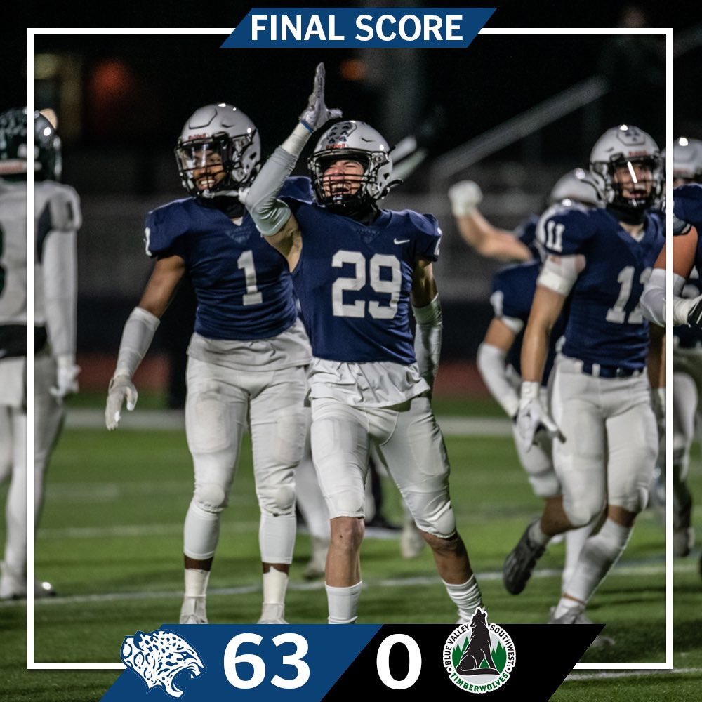 MVJaguar's tweet photo. Your Jaguars are returning to Pittsburg next Saturday to defend their back to back to back state titles and play for their 6th state title in 8 years! #1-0 #DYR https://t.co/BLIOIJitnZ