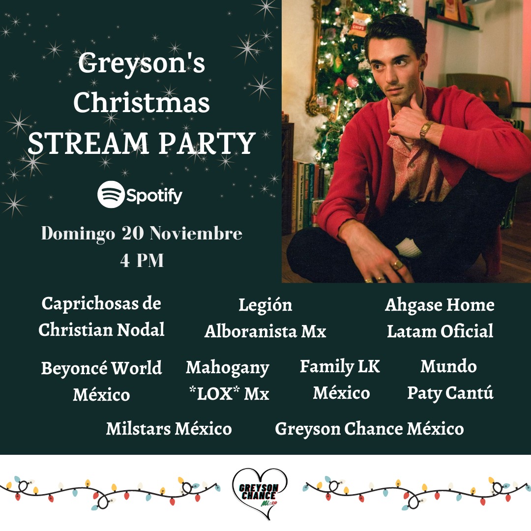 MahoganyLOXmx's tweet photo. #LOXSmiths
Fuimos invitados al stream party organizado por @mxgreysonchance por motivo de su nuevo sencillo navideño, los esperamos mañana a las 4pm hora México 🧑🏼🎄✨ https://t.co/39htgeJHTa