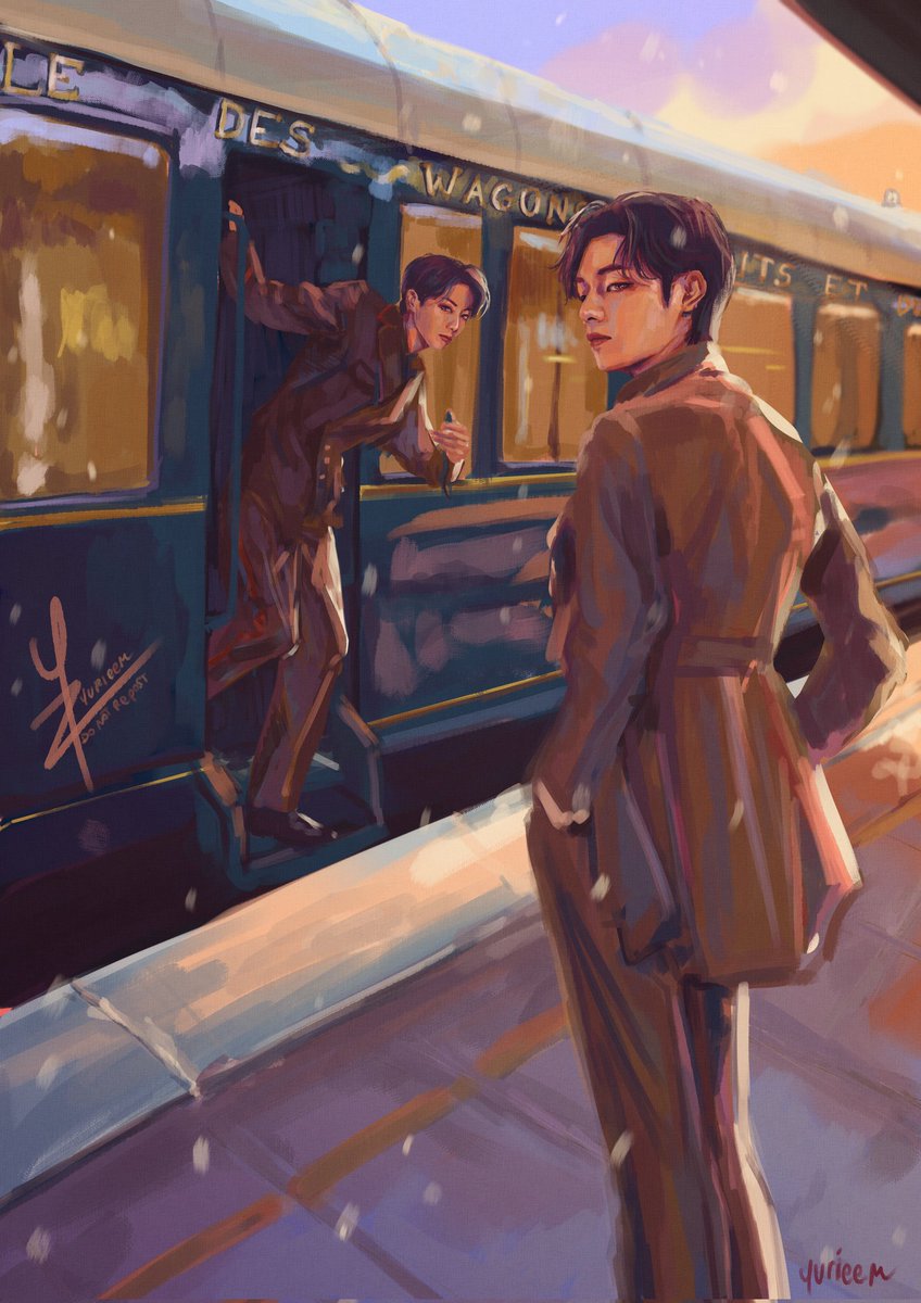 「Orient Express.#taekook #taekookfanart 」|yurie 🪞のイラスト