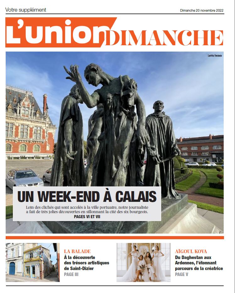Dans le cahier Dimanche @UnionArdennais, une balade à #Calais avec <a href="/LetiVenancio/">Laetitia Venancio</a>, des trésors artistiques à découvrir à #SaintDizier et le portrait d'#AïgoulKova, une jeune créatrice de mode installée à #CharlevilleMézières après avoir fui le Daghestan.