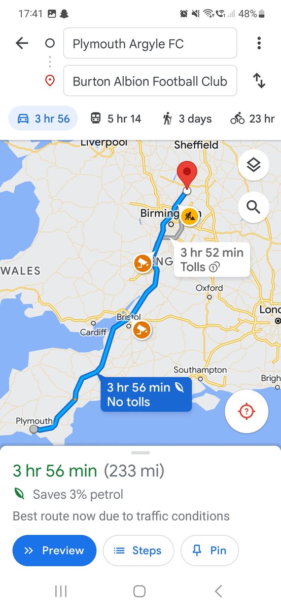 TripoftheWeek's tweet photo. Trip of the week this week goes to Southend United fans, who made the 598 mile round trip to see their side lose 3-1 at Gateshead.

Special mention to Plymouth Argyle fans, who made the 466 mile round trip to see their side concede a 97th minute equaliser at Burton ⚽️ #awaydays https://t.co/C6R1PXNRGk