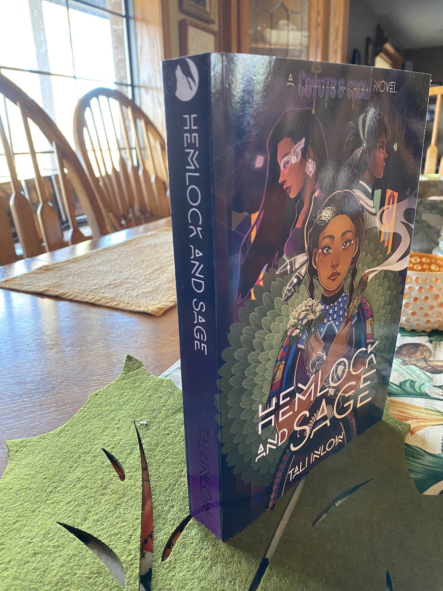 TaliInlow's tweet photo. My first copies arrived and they’re absolutely beautiful! #coyoteandcrow #hemlockandsage DMs are open for receipts for signature bookplates! https://t.co/7Rnd8m8oj7