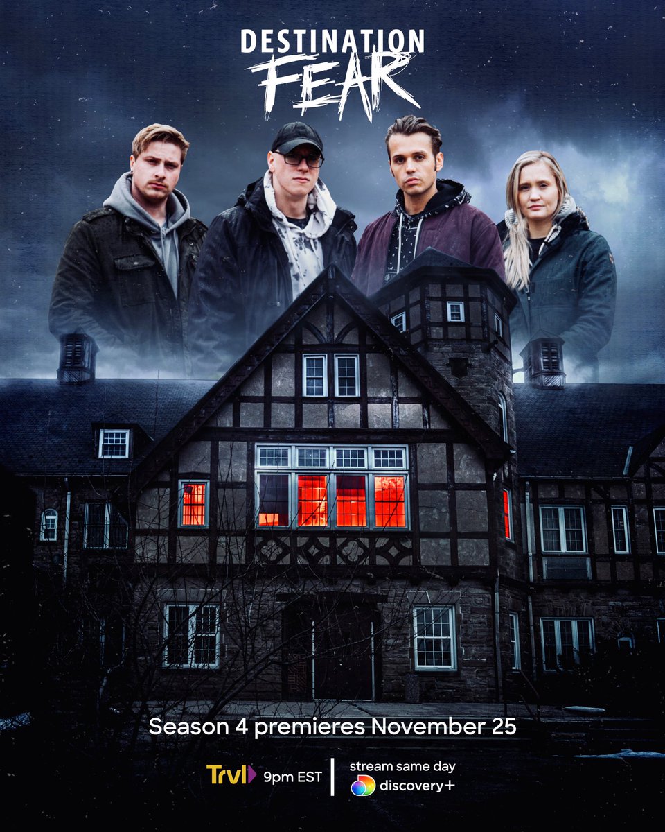 Madison Cummins (@madisoncummins0) on Twitter photo Season 4… 6 days until the premiere… 8 new episodes… and a whole lotta FEAR 😈
——> November 25th <——
<a href="/travelchannel/">Trvl Channel</a> | <a href="/discoveryplus/">discovery+</a>
(New favorite design right here 🥹 including photos from the wildly talented <a href="/alexraynelson/">alex</a> 🔥) #DestinationFear Season 4… 6 days until the premiere… 8 new episodes… and a whole lotta FEAR 😈
——> November 25th <——
<a href="/travelchannel/">Trvl Channel</a> | <a href="/discoveryplus/">discovery+</a>
(New favorite design right here 🥹 including photos from the wildly talented <a href="/alexraynelson/">alex</a> 🔥) #DestinationFear