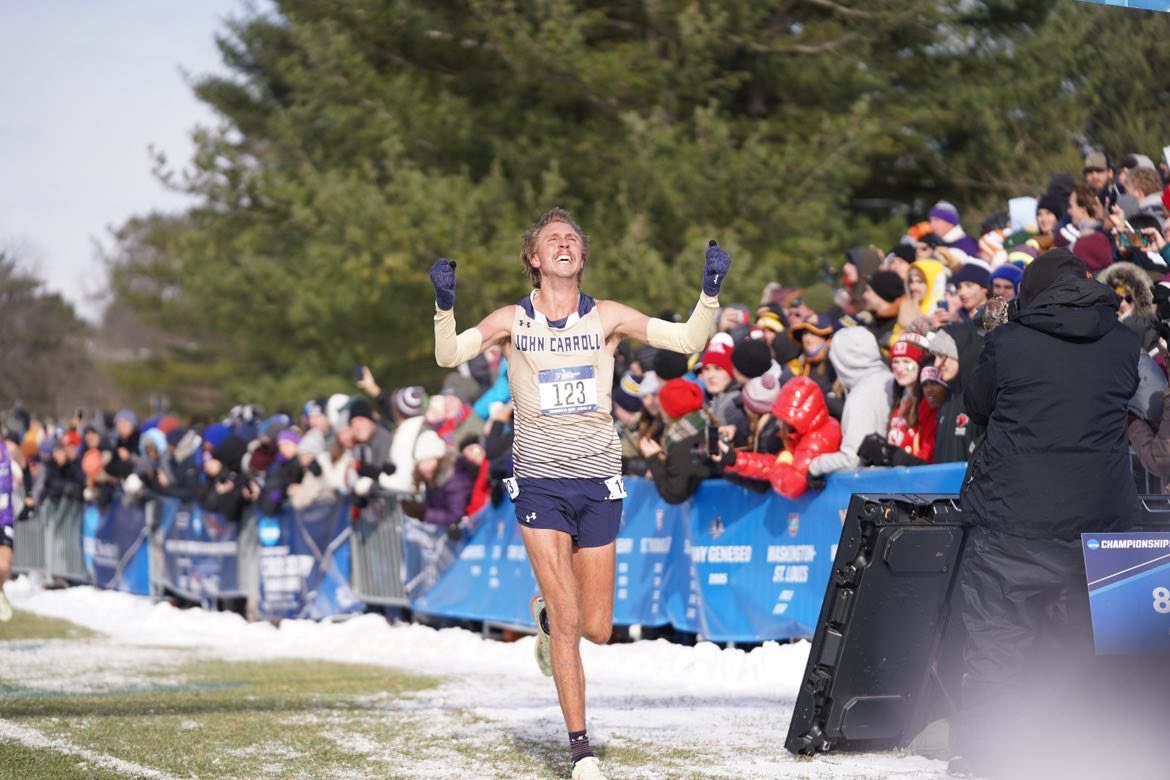 The 2022 D3 Cross Country National Champion - Alex Phillip of <a href="/JCUXCTF/">JCU Cross Country / Track&Field</a> 

📸: <a href="/EmilyAdlfinger/">Emily Adlfinger</a>
