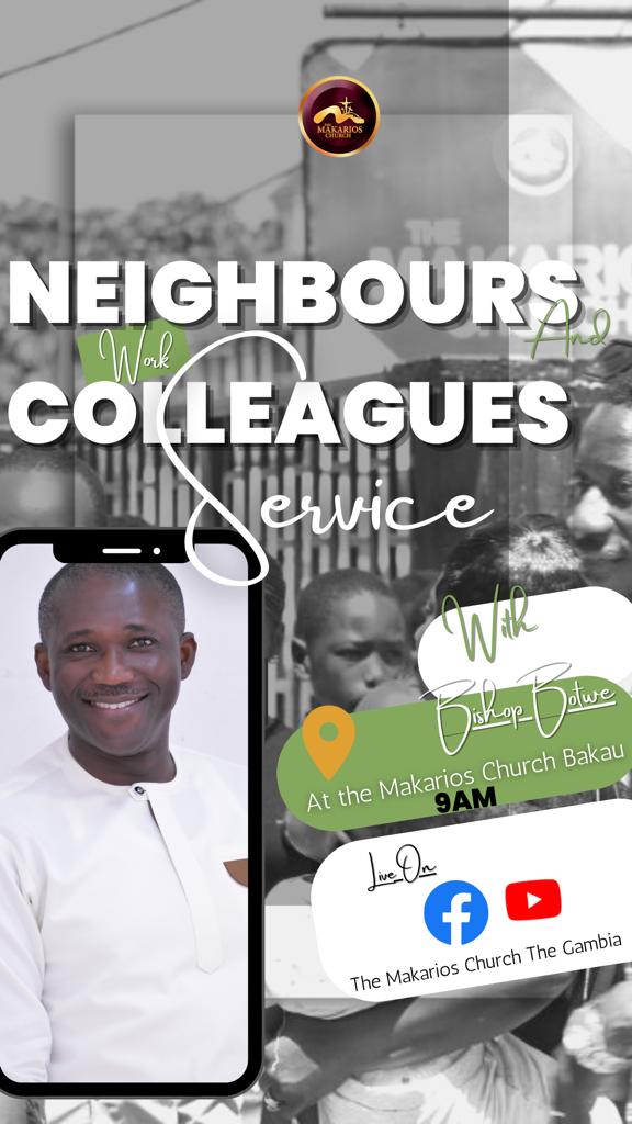 BishopBotwe's tweet photo. NEIGHBORS &amp; WORK COLLEAGUES SERVICE
Coming on Live Tomorrow, you can't miss this great invitation. 
The time is 9 am, make sure you come along with Your NEIGHBORS &amp; WORK COLLEAGUES SERVICE 
Operation bring your Neighbors &amp; Work Colleagues To Church
#EveryComing 
#EveryInviting https://t.co/pkbxtmCfse