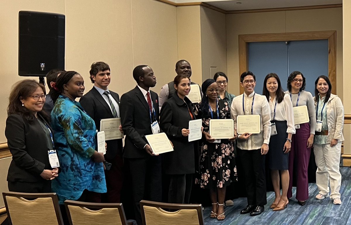 Congratulations to all the SNO International Scholarship recipients! Come now to see their posters outside room 119. #SNO2022