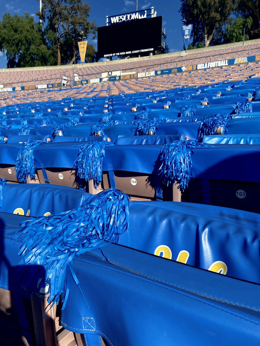 We just want to give a HUGE shout out to our <a href="/UCLAAthletics/">UCLA Athletics</a> External Team &amp; <a href="/uclatheden/">The Den</a> for getting the <a href="/RoseBowlStadium/">Rose Bowl Stadium</a> ready for gameday!

#GoBruins