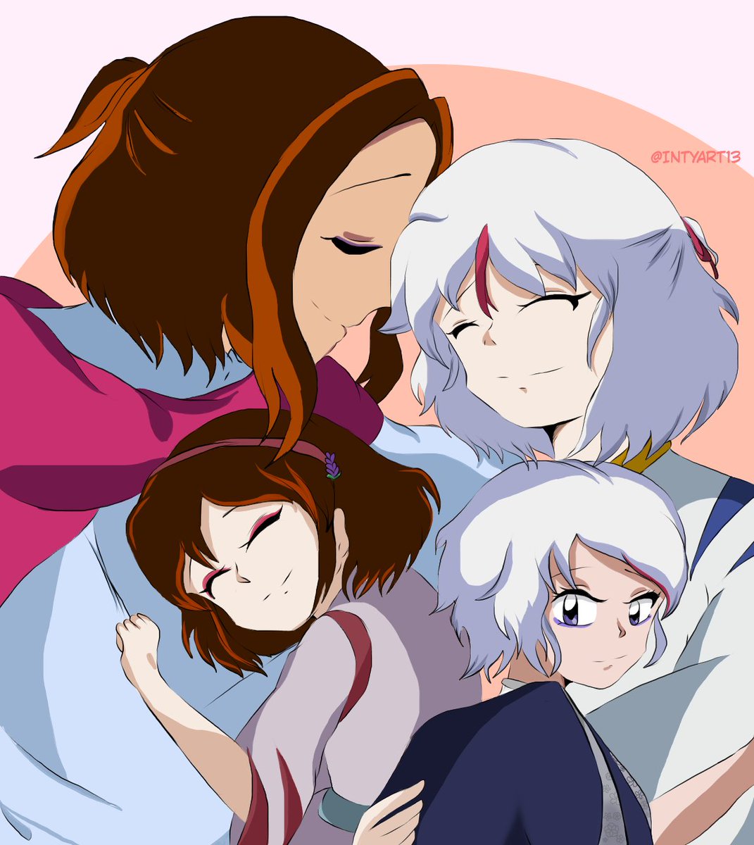 INTYART14's tweet photo. ➷Now -before➷
                             ♡2022-2021♡
[#Ritowa #理とわ
#半妖の夜叉姫 #Yashahime] https://t.co/nNgnVfWyLI