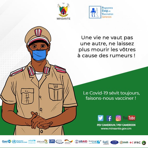 La vaccination se déroule sur toute l'étendue du territoire camerounais. Osez franchir la marche, faites-vous vacciner.
#abcfreecovid19 #EndCovid237 #stopcovid22 #stopcovid237