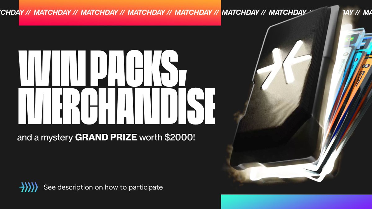matchday's tweet image. 🎉 Win card packs, World Cup™ merchandise and a mystery GRAND PRIZE worth $2000!

To participate  ⬇️
1. Follow @matchday
2. Like and RT this post
3. Mention two of your best pals
4. Create an account on matchday.com if you haven't already

matchday.com/news/the-match…