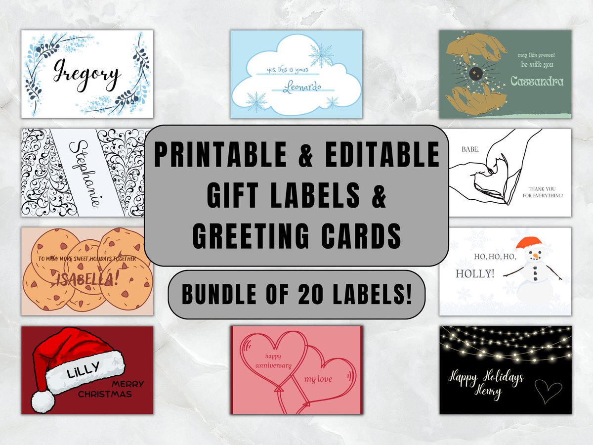 digitalceku's tweet photo. Printable & Editable Gift Tags 🔖🎁 Make Giving Gifts More Personal!
#printablegifttag #printablegiftlabel #editablegifttag #editablegiftlabel #personalisedgifts #giftideas #christmasgift #gifttag #giftlabel #presents #christmaspresents #personalgifts #xmasgifts #christmastime https://t.co/LKB9Wz7E5e