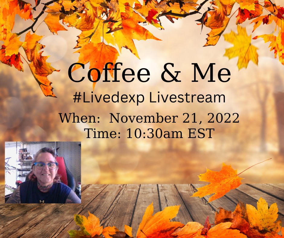 Come and join me, and don't forget to bring your coffee for a morning of gratitude. #livedexp #attemptsurvivor #IFF