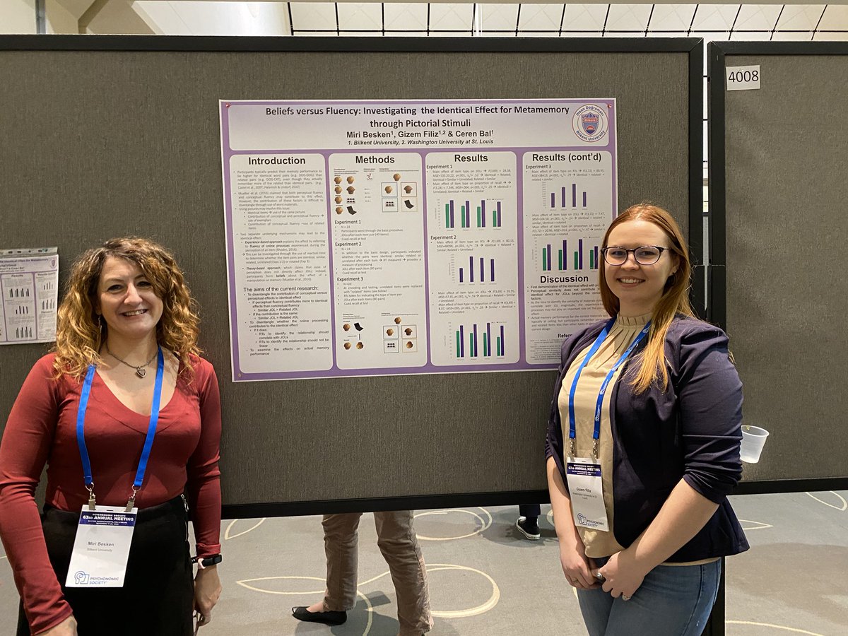 Psychonomic_Soc's tweet photo. More impressions from the poster session: @NadineSarahJean, Maddison Baldwin, Maria Brucato, @MiriBesken, &amp; @gizemfilix #psynom22 https://t.co/PKHiFFYCLe