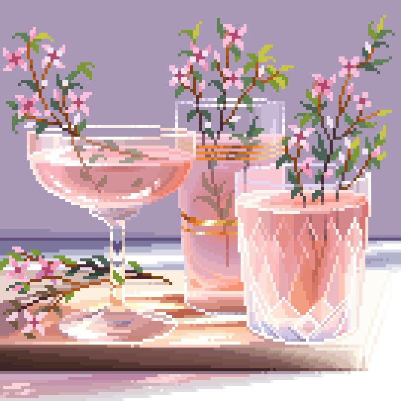no humans still life cup flower plant pink flower food focus  illustration images