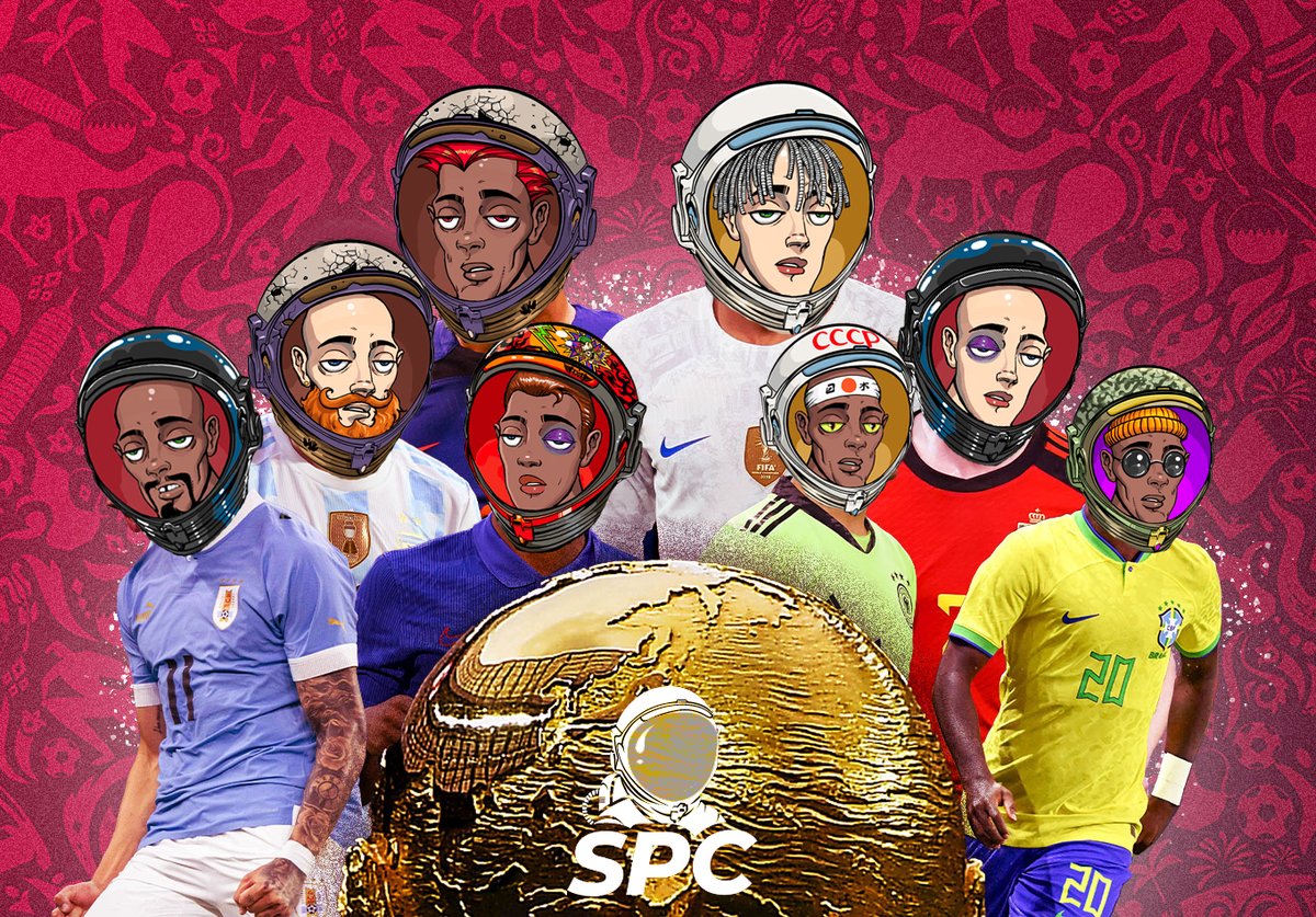 Hey Punks! 

Come get your votes in for our SPC World Cup 22 tournament!

Who do you have to win it all? ⚽️🏆

More information is in the SPC Discord! 
discord.gg/SPC 

#SPC4L #NFTCommunity #WorldCup