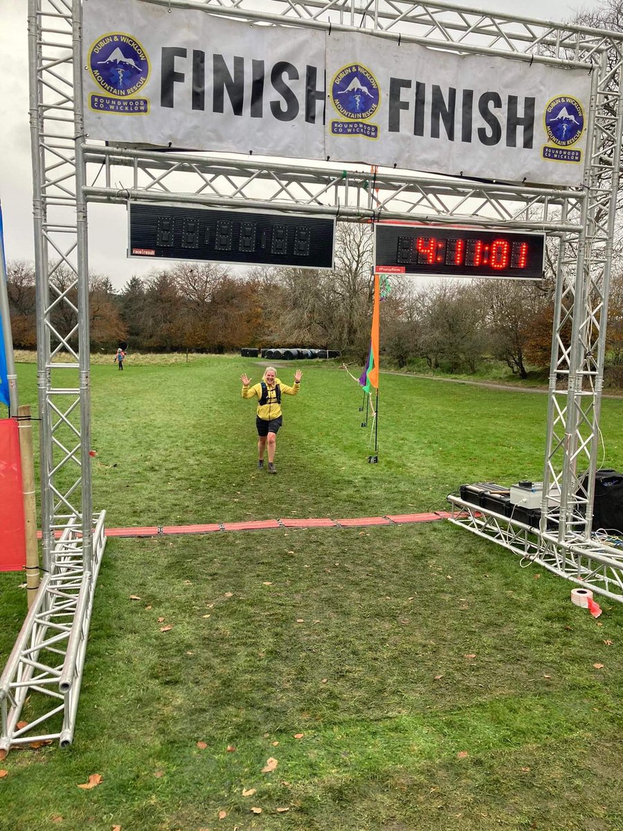 IrishRunningGir's tweet photo. That broke me a bit today! #RunTheLine #26k in support of @DWMRT 
Shoutout to the smashing support from the volunteers all the way around. They put in a long day. #Respect 
#ThatLastHill though 🫣 https://t.co/9WVmwNOey4
