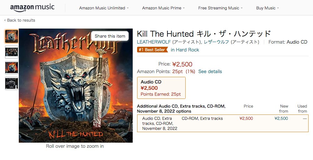 TripleAxeAttack's tweet photo. Yep! We just gotta keep sharing these KTH exploits on Amazon JP. This thing has been high up in the HR and HM charts ever since its release 10 days ago. In fact, it's the #1 Best Seller in 'Hard Rock' 🔥(and #3 in 'Heavy Metal') as we speak https://t.co/1fg9F8DjED! Crazy! 🎸🎸🎸 https://t.co/FT5ZcPROdD