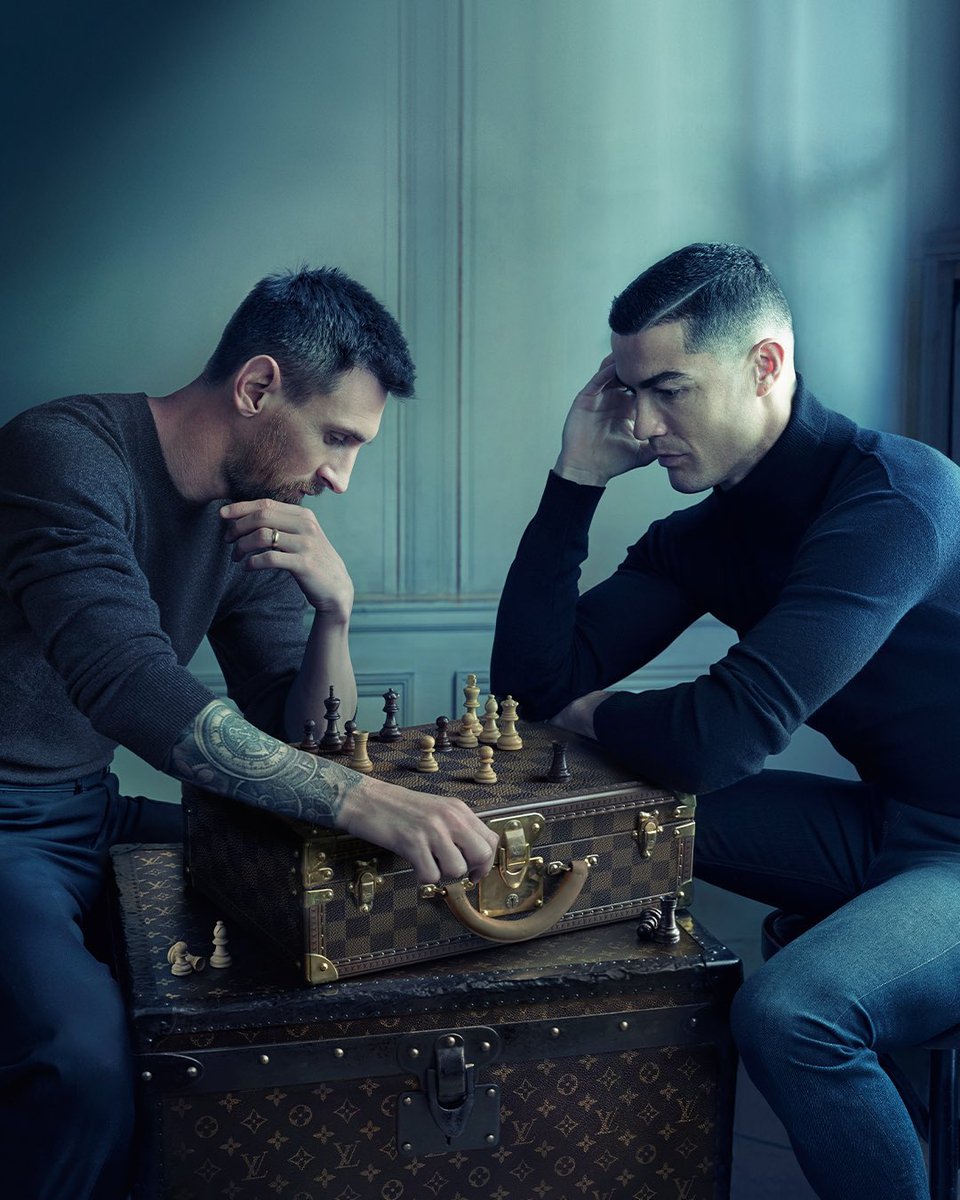 TSN on X: Two goats. One photo. Messi and Ronaldo captured TOGETHER for a Louis  Vuitton campaign. 🐐 (📸: @louisvuitton, @annieleibovitz)   / X