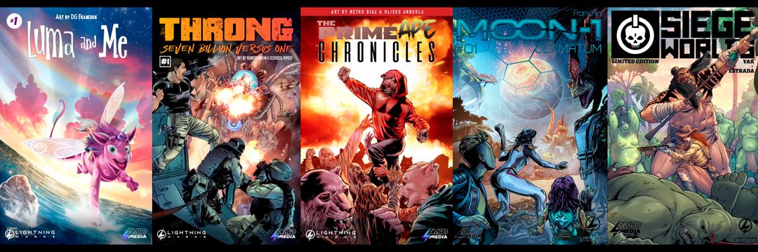 Favygee7's tweet photo. @lolopoloArt @LightningWorks_ If you love comics and NFTs then @LightningWorks7  is for you 
#NFTs #NFTCommunity #Comics #NFTArt #ComicCon #lightingwork7 $Divi https://t.co/HXP0EiMGeT