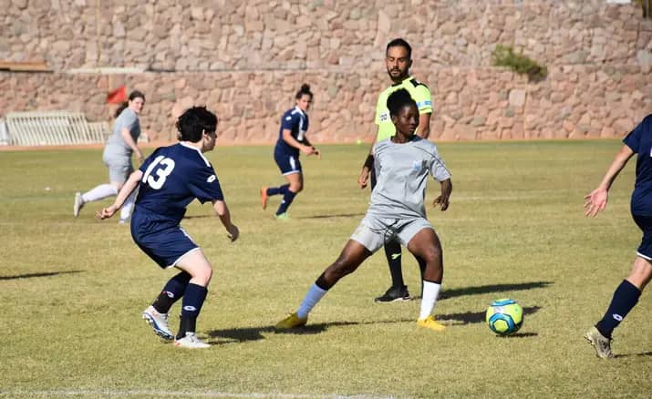 RockLadiesFC's tweet photo. Victoria Coffie in action 
with new team won by a solid win, with one assist
⚽⚽⚽ GOAAAAL!!!
#bringbackthelove https://t.co/gxpqpvg7Rl