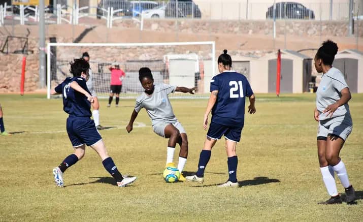 RockLadiesFC's tweet photo. Victoria Coffie in action 
with new team won by a solid win, with one assist
⚽⚽⚽ GOAAAAL!!!
#bringbackthelove https://t.co/gxpqpvg7Rl