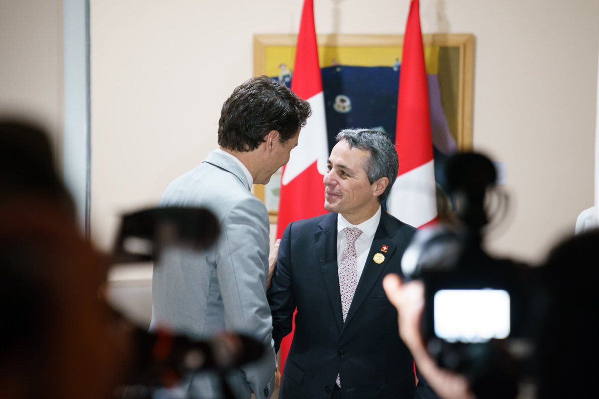 Spent some time with @IgnazioCassis today. Whether it’s supporting Ukraine, advancing climate action, or promoting investment and creating jobs, we’ll continue to work together – and we’ll keep delivering results for the people of Canada and Switzerland.