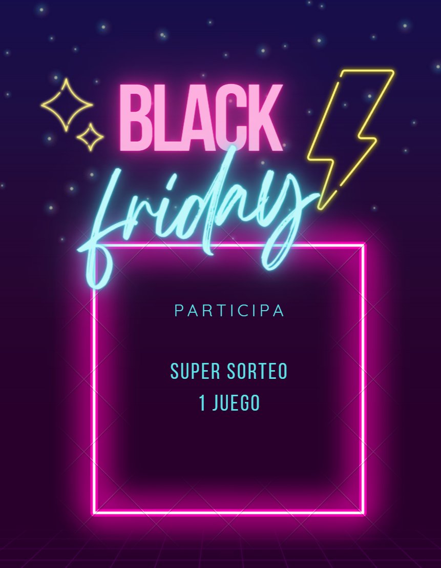 Djprieto_y_Neta's tweet photo. 🚨SORTEO ESPECIAL BLACK FRIDAY🚨

🧨¿Quieres conseguir un juego de PS5, XBOX, NINTENDO SWITCH O PC?

PASOS:
👉RT al tweet
👉Síguenos @Djprieto_y_Neta

👉Nombra a 2 amigos y di tus motivos para conseguir el juego.
👉Participa aquí: https://t.co/WFzLst0iIV https://t.co/qPMdcSV62f