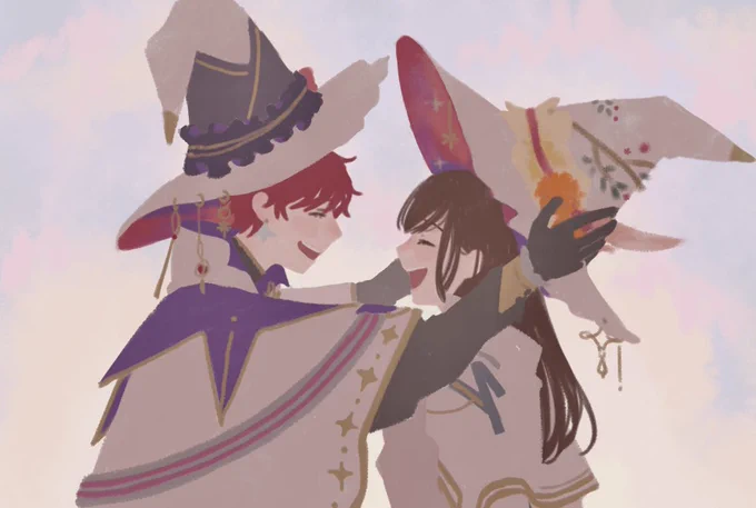 「魔法使いのとんがり帽子に憧れてたんです!」 #まほやく_FA (※賢者衣装捏造) 