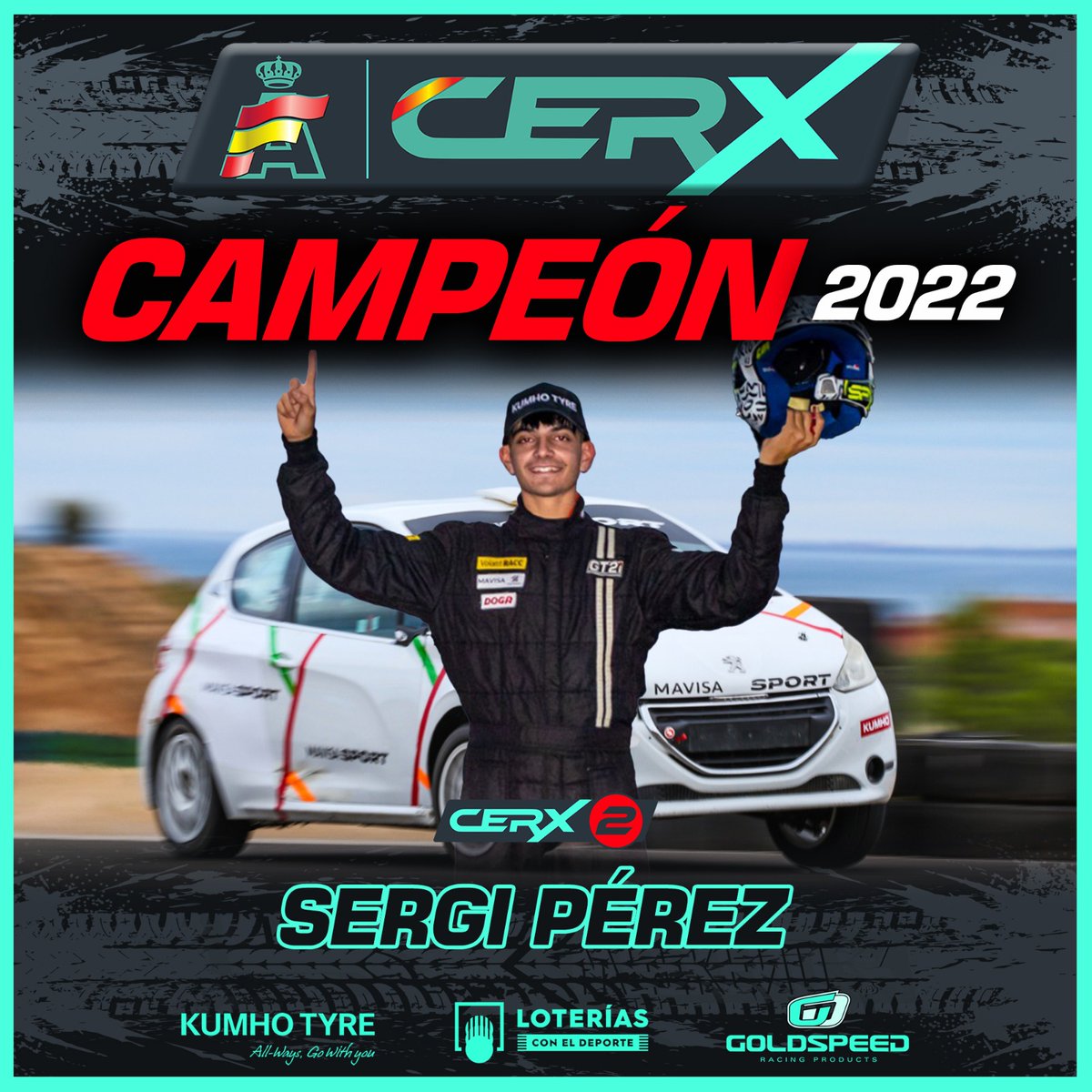 🏆 COPA DE ESPAÑA DE RALLYCROSS 2022 🏆

🔵CERX1: Iñaki Barredo 🥇
🔴CERX2: Sergi Pérez 🥇

¡ENHORABUENA, CAMPEONES! 👏👏

#CERX #CERX1 #CERX2 #Rallycross